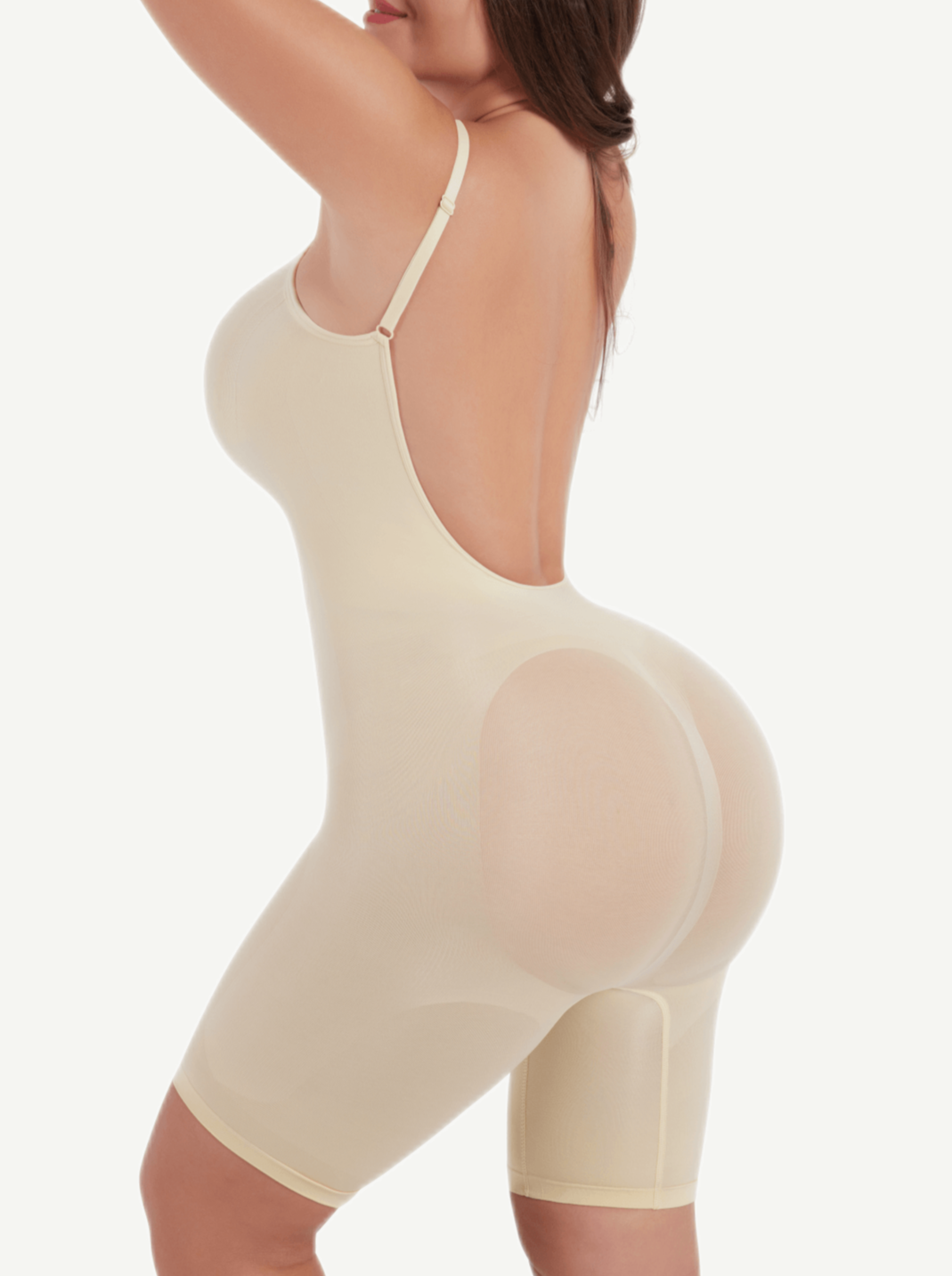 Seamless Covered Open-Back Boxer With Covered Chest