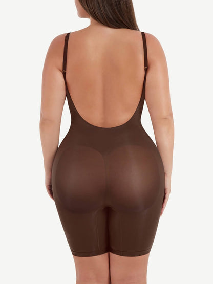 Seamless Covered Open-Back Boxer With Covered Chest