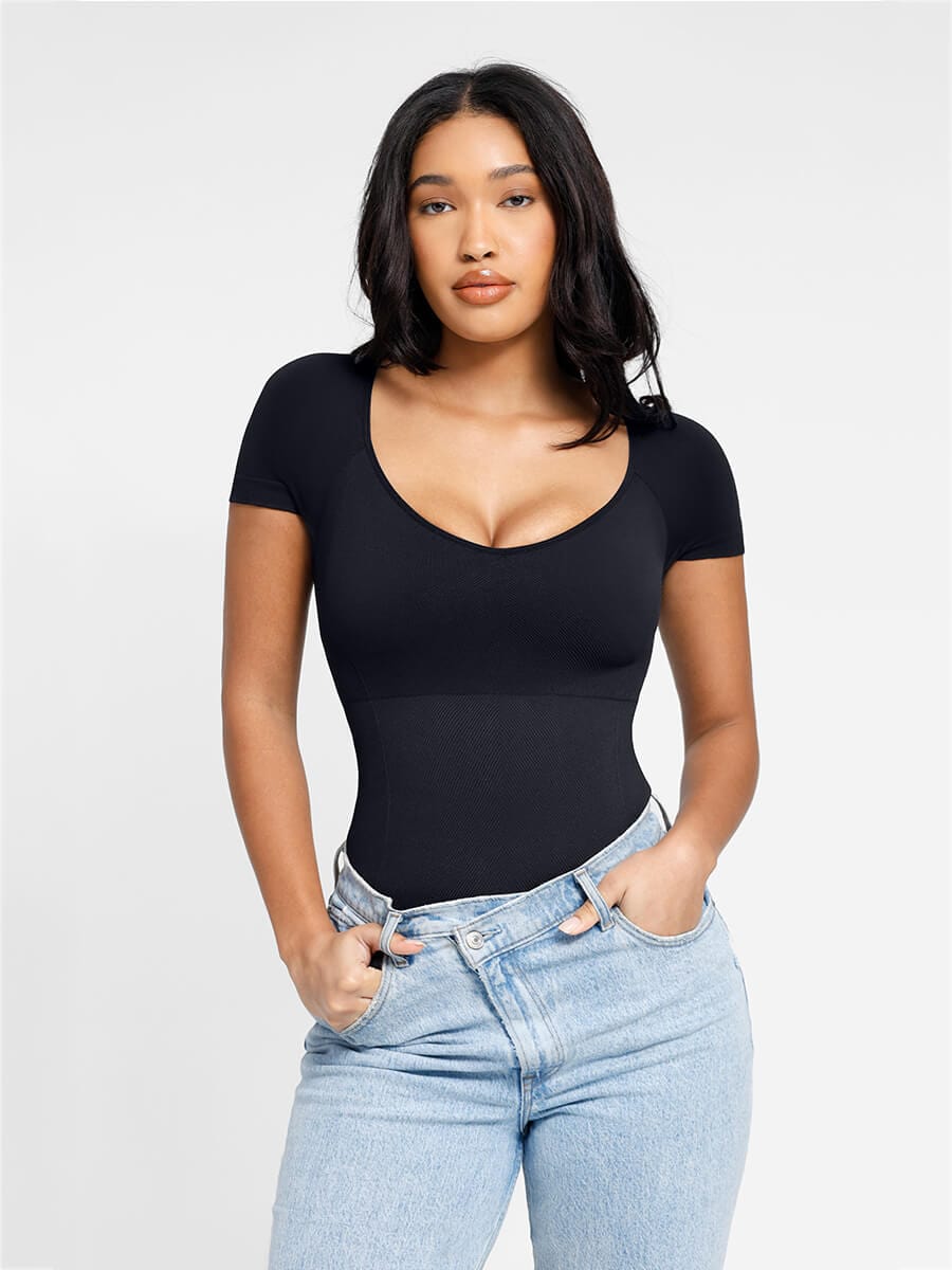 Eco-friendly Seamless Super Strong Chest Support Shapewear Bodysuit
