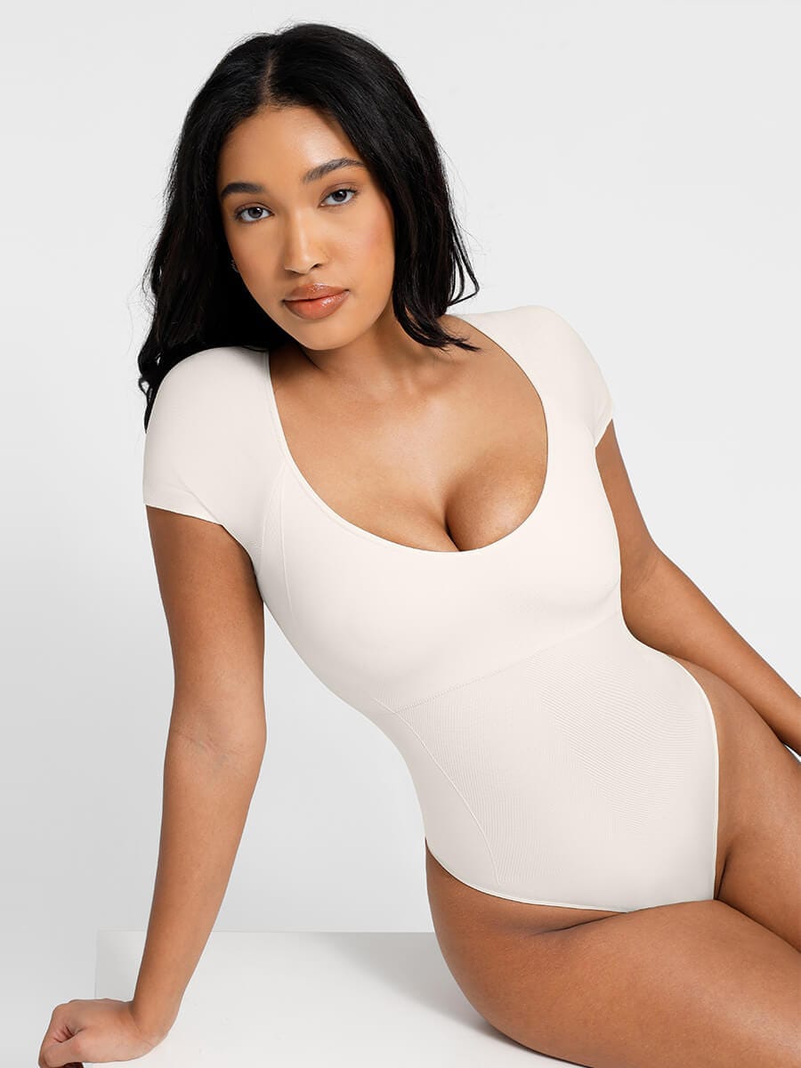 Eco-friendly Seamless Super Strong Chest Support Shapewear Bodysuit