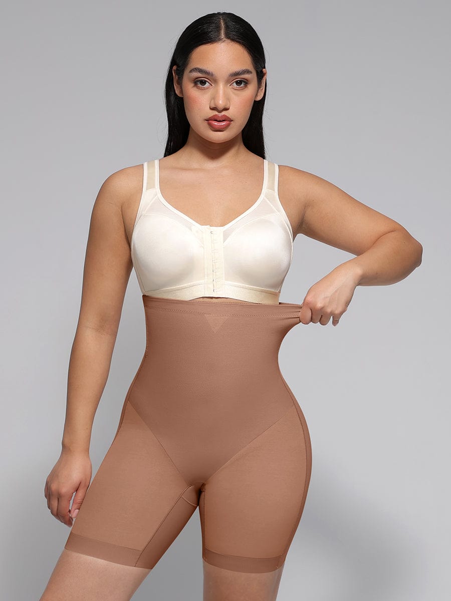 High-Waisted Butt Lift & Slimming Mid-Thigh Shaper Shorts