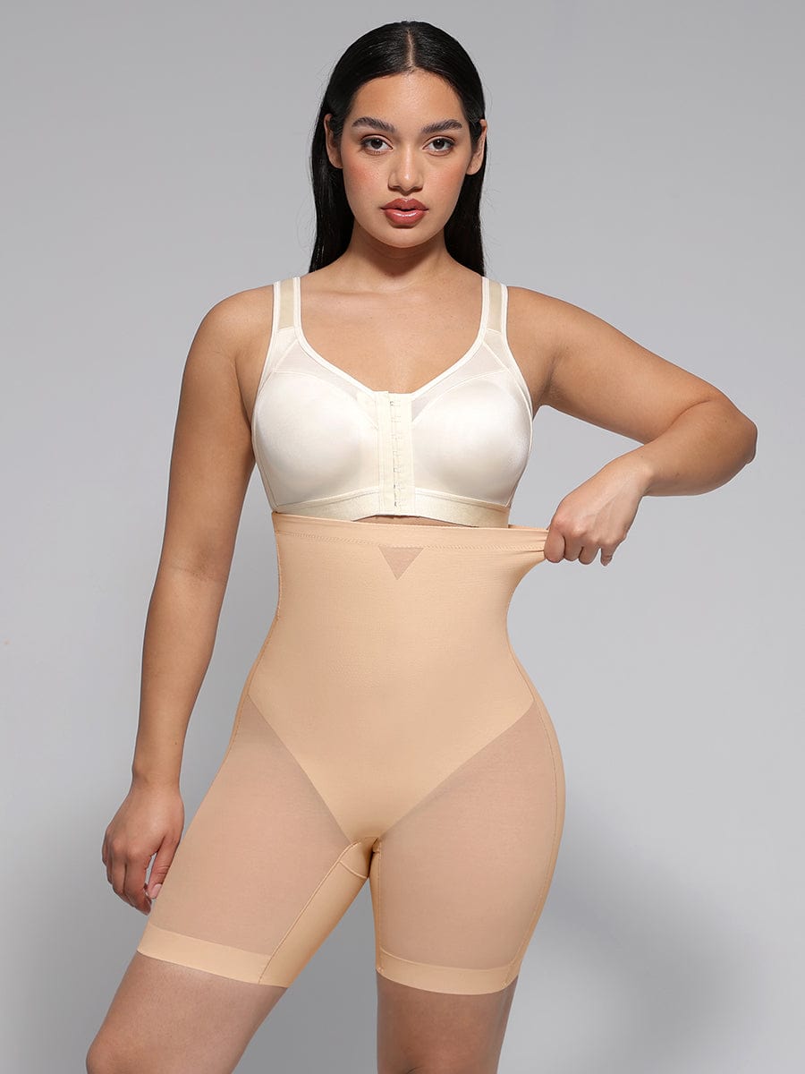 High-Waisted Butt Lift & Slimming Mid-Thigh Shaper Shorts