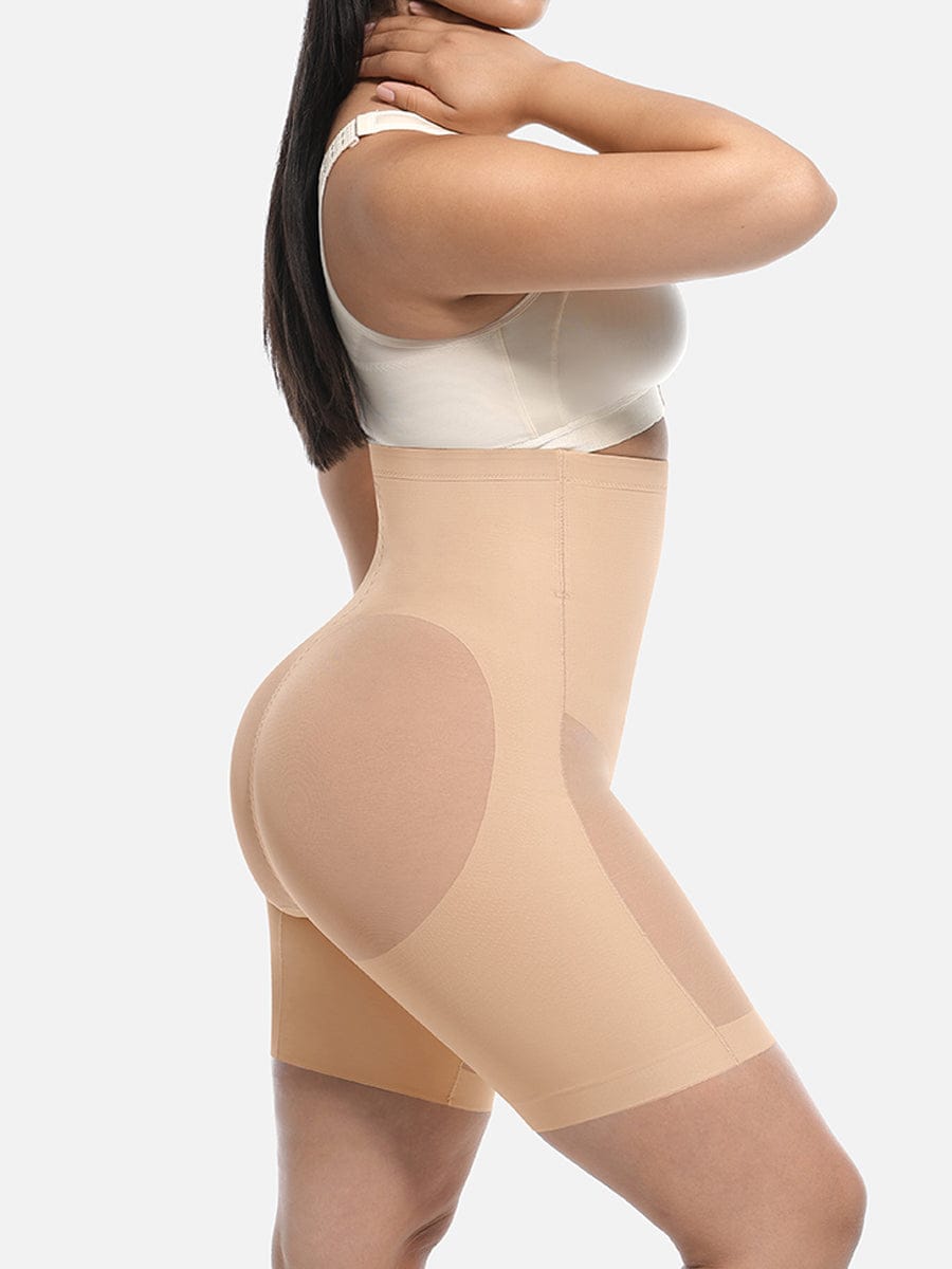 High-Waisted Butt Lift & Slimming Mid-Thigh Shaper Shorts