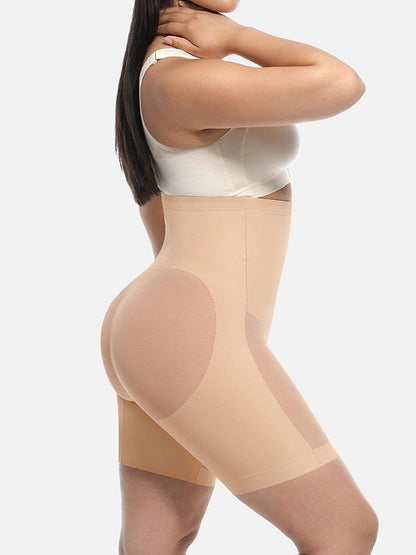 High-Waisted Butt Lift & Slimming Mid-Thigh Shaper Shorts