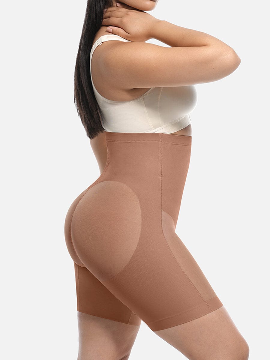 High-Waisted Butt Lift & Slimming Mid-Thigh Shaper Shorts