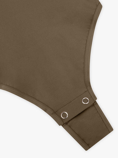 Seamless Bust Support Waist and Abdomen Control Thong Bodysuit