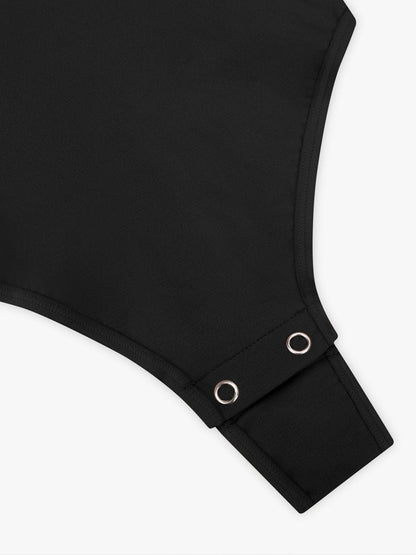 Seamless Bust Support Waist and Abdomen Control Thong Bodysuit