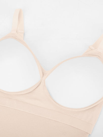 Seamless Built-in Bra Waist and Tummy Control Thong Bodysuit