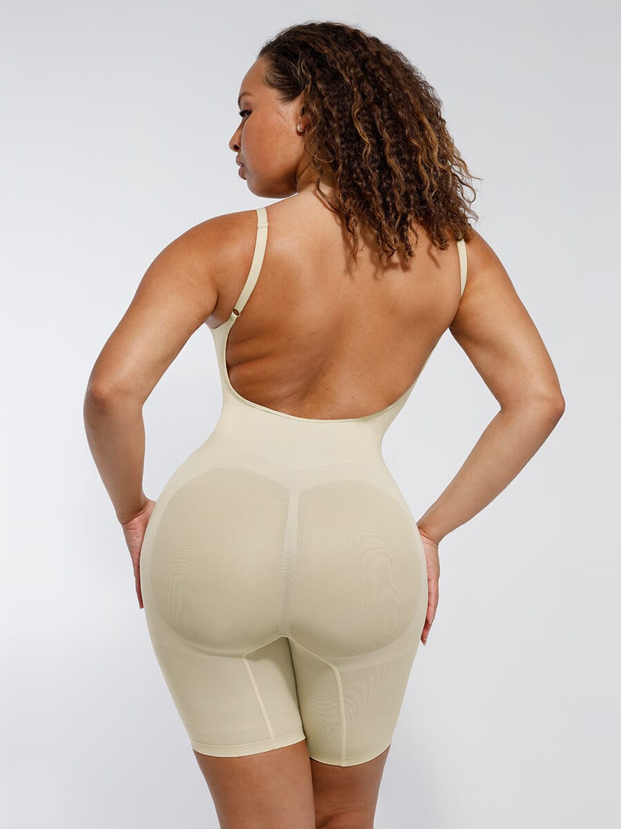 Seamless Covered Open-Back Boxer With Covered Chest