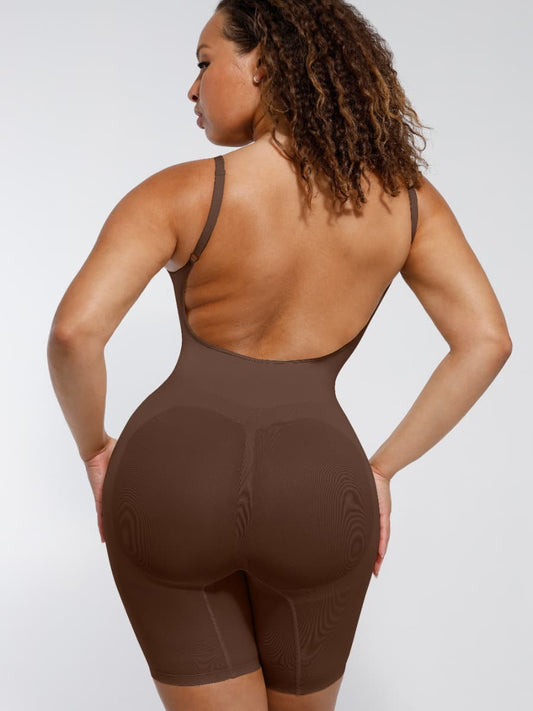 Seamless Covered Open-Back Boxer With Covered Chest