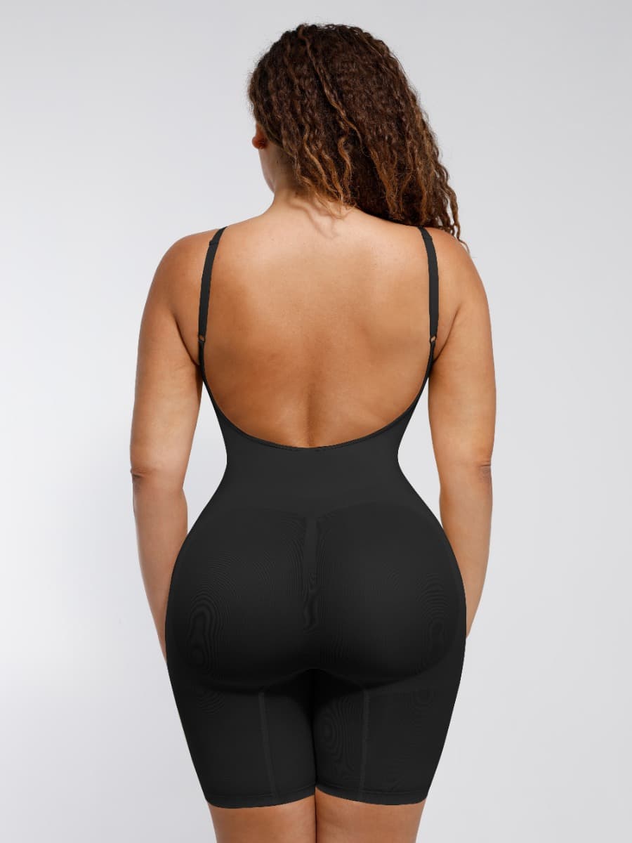 Seamless Covered Open-Back Boxer With Covered Chest