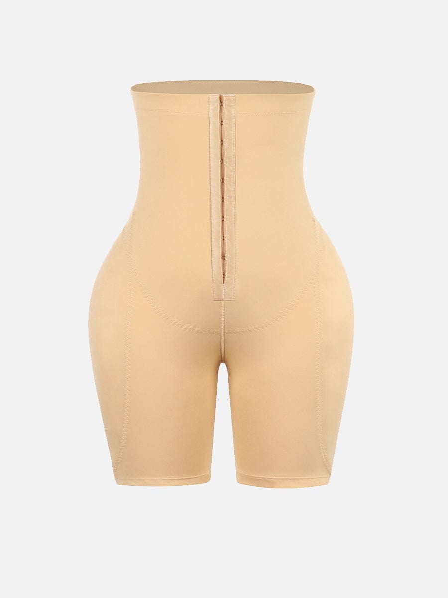 High-Waist Tummy Control Shapewear with 2 Removable Hip Pads