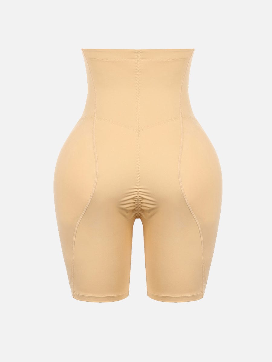 High-Waist Tummy Control Shapewear with 2 Removable Hip Pads
