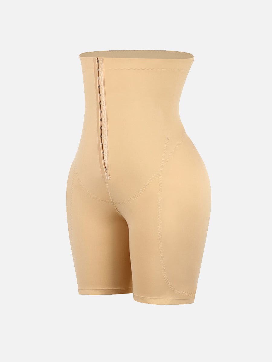 High-Waist Tummy Control Shapewear with 2 Removable Hip Pads